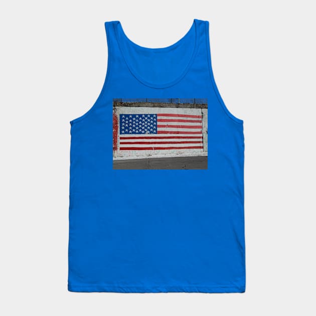 American flag graffiti Tank Top by ThomasGallant